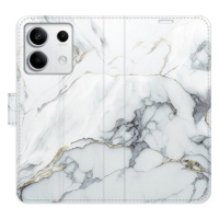 iSaprio flip pouzdro SilverMarble 15 pro Xiaomi Redmi Note 13 5G