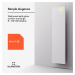 Klarstein Wonderwall Smart Bornholm, infračervený ohřívač, 30 x 100 cm, 400 W, aplikace
