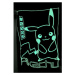 TipTrade Bavlněné povlečení se svítícím efektem 140x200 + 70x90 cm - Pokémon Pikachu neonová sho