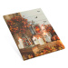 Nexos 86795 Nástěnná malba podzimní listí, 5 LED, 30 x 40 cm