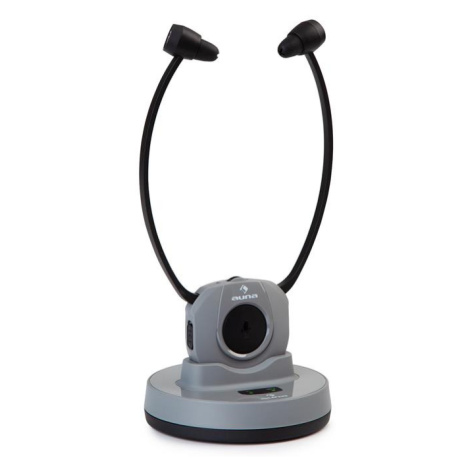 Auna Stereoskop, bezdrátová sluchátka se stetoskopickou konstrukcí, do uší, 20 m, 2,4 GHz, TV / 