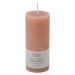 Pudrově růžová svíčka Rustic candles by Ego dekor Rust, doba hoření 58 h