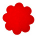 Vopi Kusový koberec Eton červený květina