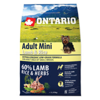 Ontario Adult Mini Lamb & Rice 2,25kg