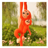 Plyšák Monkey s Baby Orange se zvukem 70 cm