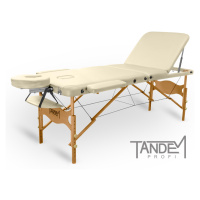 Skládací masážní stůl TANDEM Profi W3D Barva: krémová