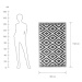 COLOUR CLASH Venkovní koberec ethno kosočtverce 150 x 90 cm - bílá/černá