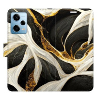 iSaprio flip pouzdro BlackGold Marble pro Xiaomi Redmi Note 12 Pro 5G / Poco X5 Pro 5G