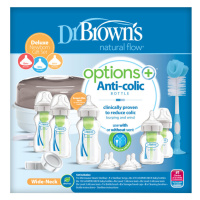 DR.BROWNS - Sada 5 lahví Options + široké hrdlo novorozenecká Deluxe plast (AC167)