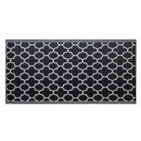 Venkovní oboustranný koberec černý 90x180 cm SURAT, 122755