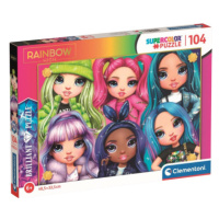 Clementoni 20343 - Brilliant puzzle Rainbow High: Duhové kamarádky 104 dílků