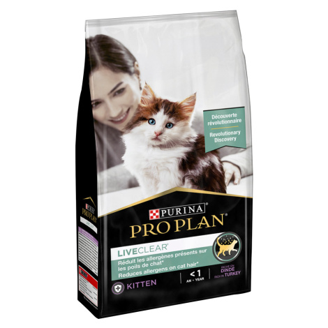 PURINA PRO PLAN LiveClear Kitten Turkey - výhodné balení: 2 x 1,4 kg
