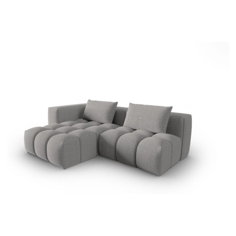 Šedá rohová pohovka (levý roh/s lenoškou) Verona – Cosmopolitan Design