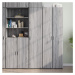 vidaXL Skříň highboard šedá sonoma 40 x 42,5 x 185 cm kompozitní dřevo