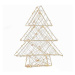LED vánoční 3D stromeček kovový 100×LED, teplá bílá