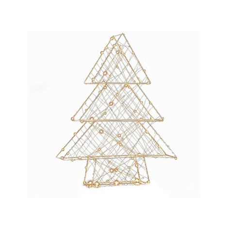 LED vánoční 3D stromeček kovový 100×LED, teplá bílá ACA