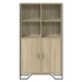 vidaXL Highboard dub sonoma 79,5 x 35,5 x 137,5 cm kompozitní dřevo