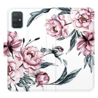 iSaprio Flip pouzdro Pink Flowers pro Samsung Galaxy A71