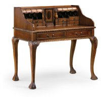 Estila Rustikální C Chippendale psací stolek M-VINTAGE z masivního mahagonového dřeva 105cm