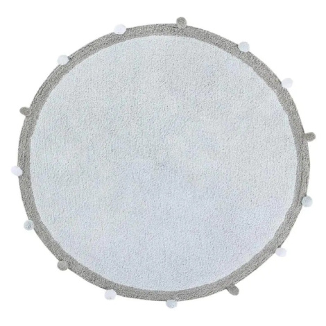 Lorena Canals Pro zvířata: pratelný koberec Bubbly Soft modrá, šedá 120x120 (průměr) kruh