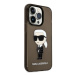 Karl Lagerfeld KLHCP14XHNIKTCK hard silikonové pouzdro iPhone 14 PRO MAX 6.7" black Ikonik Karl 