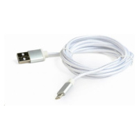 GEMBIRD Kabel USB 2.0 Lightning (IP5 a vyšší) nabíjecí a synchronizační kabel, opletený, 1, 8m, 