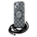 Kryt Karl Lagerfeld KLHMP15SHCKCKLCK iPhone 15 6.1" black hardcase IML Crossbody Monogram Karl &