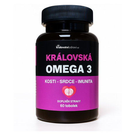 Království zdraví Královská Omega 3 s vitamíny K2, D3, E, 60 tobolek