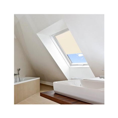 FOA Roleta Termo na střešní okna, krémová, T 002, bílý profil, š 61,3 cm, v 116 cm