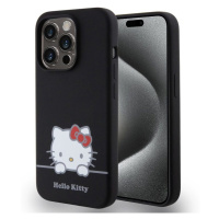 Pouzdro Hello Kitty Liquid Silicone Daydreaming Logo Apple iPhone 15 PRO Black