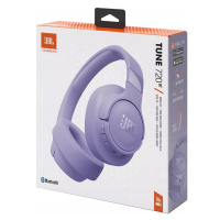 Orig Jbl Bezdrátová sluchátka přes uši Bluetooth Tune 720BT Fialová