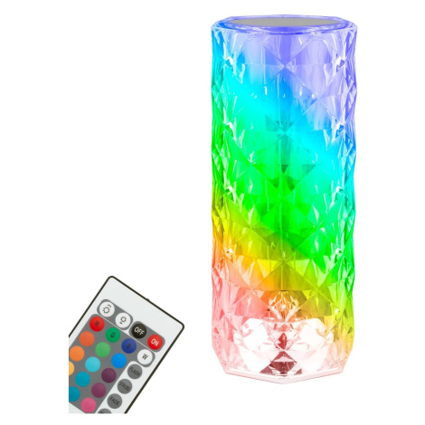 BRILO 7463010 LED nabíjecí stolní lampa, 21,5 cm, 2,3W, 65lm transparentní - BRILONER