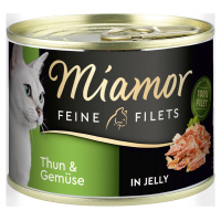 Miamor Feine Filets v želé s tuňákem a zeleninou 24 × 185 g