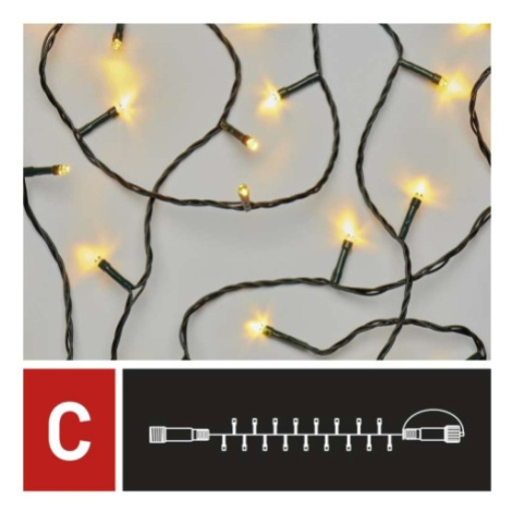 Propojovací vánoční řetěz bez zdroje EMOS Connecting D1AW03 ZY1440 100LED 10m teplá bílá
