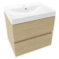 Koupelnová skříňka s umyvadlem Naturel Verona 60x50x45,5 cm světlé dřevo mat VERONA60SDU1