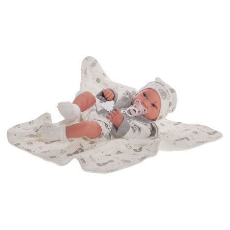Antonio Juan 50083 PIPO - realistická panenka miminko s celovinylovým tělem - 42 cm