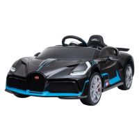 mamido Dětské elektrické autíčko Bugatti Divo lakované černé