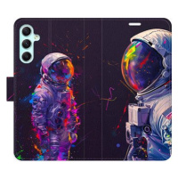 iSaprio Flip pouzdro Neon Astronaut 02 pro Samsung Galaxy A34 5G