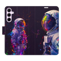 iSaprio Flip pouzdro Neon Astronaut 02 pro Samsung Galaxy A35 5G