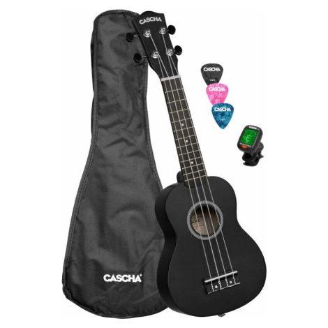 Cascha HH 3969 EN Sopránové ukulele Black