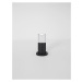 NOVA LUCE venkovní sloupkové svítidlo NOTEN černý hliník čirý a bílý akryl LED 8W 3000K 220-240V