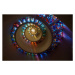 Fotografie Stained Glass in Spiral Pattern, Glory, Glasshouse Images, 40x26.7 cm