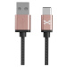 Kabel Ghostek - NRGline USB-C 0,9m , Black/Rose (GHOCBL003)