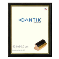 DANTIK rámeček 40 × 50, ANIVERSA černý AU plexi čiré