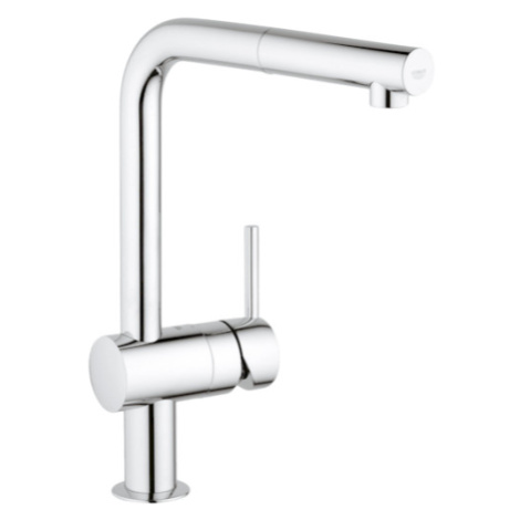 Grohe Minta dřezová baterie s vytahovací sprškou chrom 32168000 G32168000