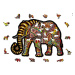 Dřevěné puzzle Magický slon, 250 dílků EKO