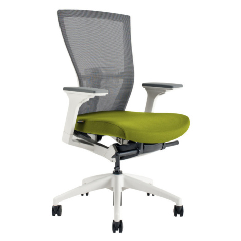 Ergonomická kancelářská židle OfficePro Merens White Barva: zelená, Opěrka hlavy: bez opěrky OFFICE PRO