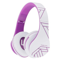 Sluchátka PowerLocus P2 Wireless Headphones (white-purple)