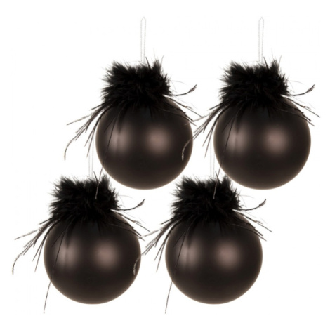 Černé vánoční dekorace