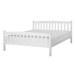 BELIANI postel GIVERNY 160 × 200 cm, dřevěná, bílá